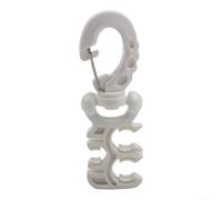 Scuba Diving Hose Holder Clip for Second Stage Regulator with Compact Form Factor and Effective Equipment Management (White)