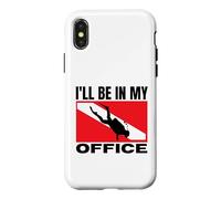 Scuba Diving I'll Be In My Office Dive Scuba Diver Case for iPhone X/XS