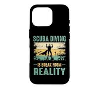 Scuba Diving Is Break From Reality Funny Dive Diver Case for iPhone 16 Pro
