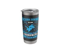 Scuba Diving is Life Everything Else is Surface Interval Stainless Steel Insulated Tumbler