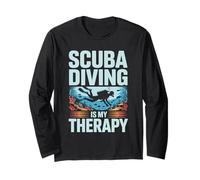 Scuba Diving is My Therapy Underwater Escape Long Sleeve T-Shirt