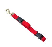 Scuba Diving Lanyard Clip with Quick Release Buckle, Brass Clasp and Nylon Webbing Strap Suitable for Secure Attachment of Diving Accessories (Red)