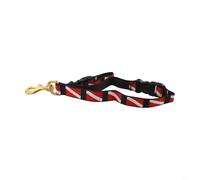 Scuba Diving Lanyard with Brass Buckle | Nylon Webbing Quick Release & 316 Stainless Steel Swivel Hook | Adjustable 13-15.4 Inch Gear Tether for BCD D-For Ring | Fins,