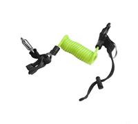 Scuba Diving Lanyard with Quick Release Buckle and Strong Spring Coil for Enhanced User Safety (green)