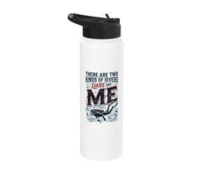 Scuba Diving Liars Funny Diver Stainless Steel Insulated Water Bottle