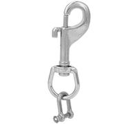 Scuba Diving Light Torch Camera Holder Keeper - Single End Bolt Snap Clip & D Ring Shackle - Underwater Equipment Essential for Divers, Free Divers & Kayakers Single End Bolt Snap