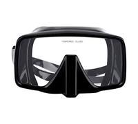 Scuba Diving Mask, Silicone Tempered Glass Snorkel Mask with Nose Cover for Snorkeling, Freediving, Swimming