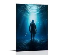 Scuba Diving Meditation Poster Wall Art Poster Gift For Friend Bed Room Living Room Decor Modern Aesthetic Poster Decorative Painting Canvas Wall Posters And Art Picture Print Modern Family Decor P