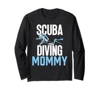 Scuba Diving Mommy Dive Diver Divers Diving Mom Mother Mama Long Sleeve T-Shirt