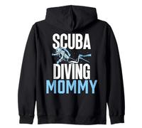 Scuba Diving Mommy Dive Diver Divers Diving Mom Mother Mama Zip Hoodie