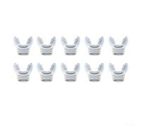 Scuba Diving Mouthpiece Pack 10PCS Made from Silicone for Safe for Comfortable Breathing While Diving(Transparent)