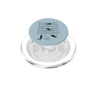 Scuba Diving music diver Note Clef Musician PopSockets PopGrip for MagSafe
