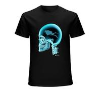 Scuba Diving On The Brain X Ray Graphic Printed Mens T-Shirt Black M