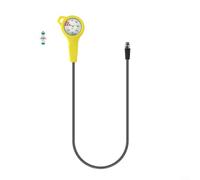 Scuba Diving Pressure Gauge,Diving Pressure Meter Hose,Luminous Submersible Diving Night Glow Gauge 7/16-20UNF Thread 300Bar Capacity(yellow)