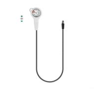 Scuba Diving Pressure Gauge,Diving Pressure Meter Hose,Luminous Submersible Diving Night Glow Gauge 7/16-20UNF Thread 300Bar Capacity(white)
