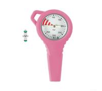 Scuba Diving Pressure Gaugewith Luminous Dial, Carbon Fiber Woven Hose, 4350PSI Accurate Reading, For Most Diving Cylinders And Regulator Systems(pink)