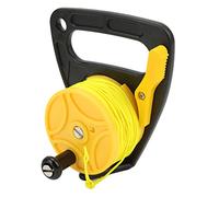 Scuba Diving Reel, 46m/150.9ft High Visibility Portable Finger Spool Diving Handle Reel with Thumb Stopper for Snorkeling Kayaking Fishing (yellow)