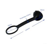 Scuba Diving Regulator First Stage DIN Dust Cover Protector - Marine-Grade Rubber Cap for Yoke/DIN Fittings, 12.4 cm, Black, 15 g, 1 Pack