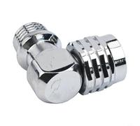 Scuba Diving Regulator Swivel Adapter, Marine Brass, 9/16 18UNF Thread, Designed for Ice Diving and Technical Use (90 degrees)