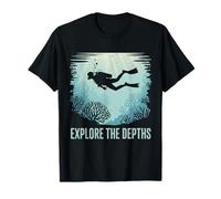 Scuba Diving Scuba Diver Birthday Explore The Depths T-Shirt