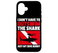 Scuba Diving Shark Diving Buddy Diver Case for iPhone 16