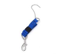 Scuba Diving Single Reef Hook with PP Webbing, 125cm Safety Line for Strong Currents, Essential Gear for Underwater Photography and Drift Diving(Blue)