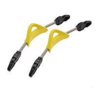 Scuba Diving Stainless Steel Spring Fin Straps, Nonslip Fin Straps, , Resistant, Suitable for Most Fins, XS/S/M/L Sizes, , Materials (L yellow )