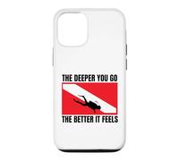 Scuba Diving The Deeper You Go Funny Scuba Diver Case for iPhone 12/12 Pro