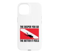 Scuba Diving The Deeper You Go Funny Scuba Diver Case for iPhone 15