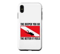 Scuba Diving The Deeper You Go Funny Scuba Diver Case for iPhone XS Max