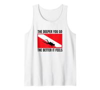 Scuba Diving The Deeper You Go Funny Scuba Diver Tank Top