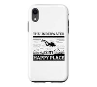 Scuba Diving Underwater Is My Happy Place Scuba Diver Case for iPhone XR