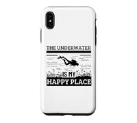 Scuba Diving Underwater Is My Happy Place Scuba Diver Case for iPhone XS Max