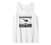 Scuba Diving Underwater is My Happy Place Scuba Diver Tank Top