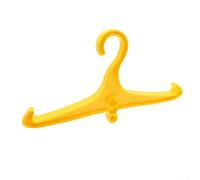 Scuba Diving Wetsuit Hanger for BCD Regulator with DIN Thread Slots, Heavy Duty Plastic Rack for Wet Suits and Gear Storage, Black(Yellow)