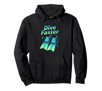 Scuba Fins Ocean Diving Speed Adventure Design Pullover Hoodie