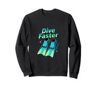 Scuba Fins Ocean Diving Speed Adventure Design Sweatshirt