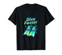 Scuba Fins Ocean Diving Speed Adventure Design T-Shirt
