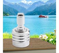 Scuba For BCD Male to Female Adapter 9/16-18 UNF, Brass Regulator Quick Release Connector for Low Pressure Hose, Silver Diving Air Supply Fitting