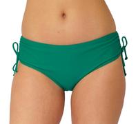 Scuba Ladies Swimwear Women's High Waist Ruched Bikini Briefs Swim Bottoms Mix & Match Plain UK Seller - Green - Size 14