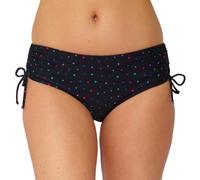 Scuba Ladies Swimwear Women's High Waist Ruched Bikini Briefs Swim Bottoms Mix & Match Plain UK Seller - Geo Print - Size 20