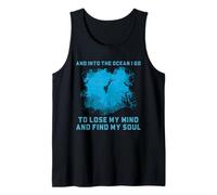 Scuba Ocean Soul Quote Underwater Reef Diver Artwork Tank Top