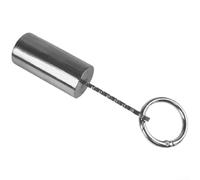 Scuba Rattle, Stainless Steel Scuba Diving Rattle, With Keychain Loop, Reducing Miscommunication Risks, For Improved Diving Safety(Silver)