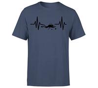 Scuba Sea Diving Mens T Shirt Diver Dive Equipment Flippers T Shirt #P1#O#A11 Navy Blue L