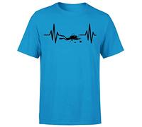 Scuba Sea Diving Mens T Shirt Diver Dive Equipment Flippers T Shirt #P1#O#A11 Sapphire XXL
