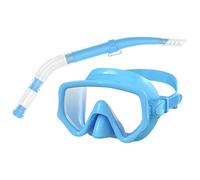 Scuba Snorkel - Diving Snorkel and Goggles | Panoramic Wide View Goggles Face Cover for Adults Beach Trip Island Tourism Water Sports