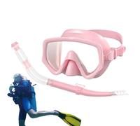 Scuba Snorkel | Diving Snorkel Set - Silicone Panoramic Wide View Goggles Face Cover Set for Swimming Training Island Tourism Beach Trip Underwater