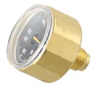 Scuba Tank Pressure Gauge 350 Bar, Brass Diving Cylinder Manometer with G1/8 & M10x1 Thread, Shock-Resistant Underwater Air Bottle Meter for Dive Tanks(M10x1 thread)