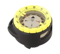 Scuba Tube Clamp Diving Made of ABS with Luminous Display and Reading Window for Accurate Direction in Underwater Conditions (Yellow)