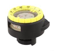 Scuba Tube Clamp Diving Made of ABS with Luminous Display and Reading Window for Accurate Direction in Underwater Conditions (Black)